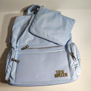 Steve Madden Baby Diaper Bag Backpack Powder Blue
